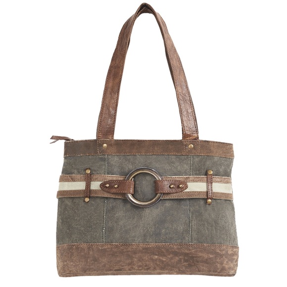 NWOT Mona B Canvas Purse Rowen Shoulder Bag - Picture 1 of 15
